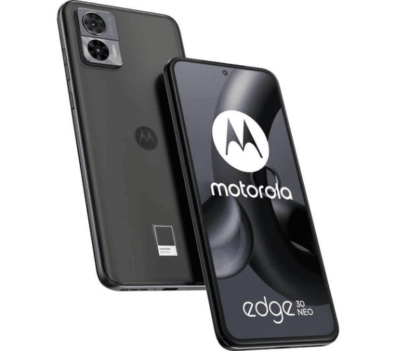 Motorola Edge 30 Neo smartphone displayed.